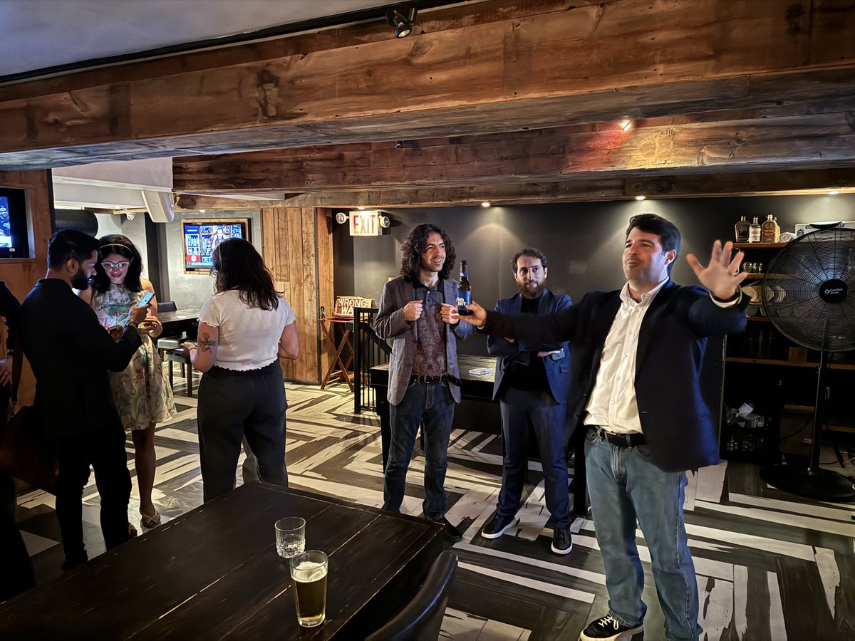 joenigr0's tweet photo. What a great time last night meeting some amazing founders and investors, thanks to all who came out to support! #genai #NYTechWeek cc ⁦@KatiaAmeri⁩ ⁦@Techweek_⁩ ⁦@fiy_ai⁩ https://t.co/ucWpUYMcJl