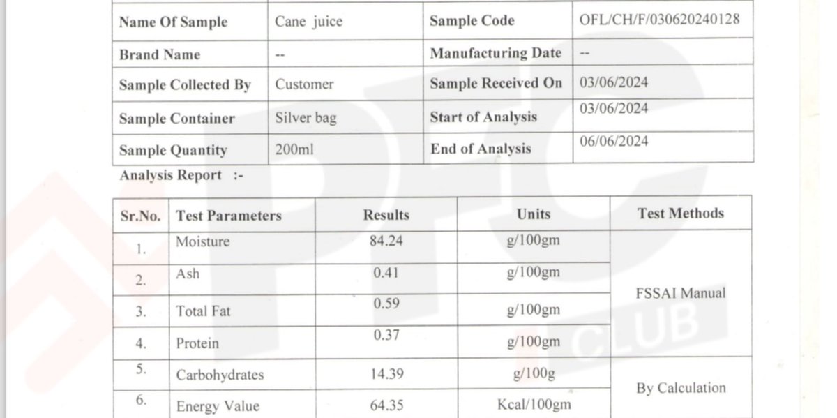 Whenever I search calories in sugarcane juice on Internet, everyone gave different answers. 

Fcuk it. We did a lab test of it. 

100ml has 64kcal almost equal to one chapati. 

Your random small glass = 2-2.5 roti. 

Big glass - 4-5 roti in one go. 

Your choice.