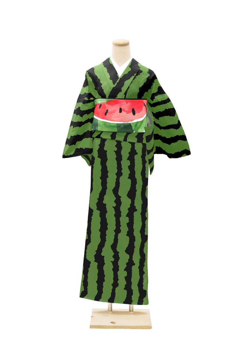 Johnny_suputama's tweet photo. Watermelon kimono! 

https://t.co/T7QaXyU4sc https://t.co/S2pV8sCFvs