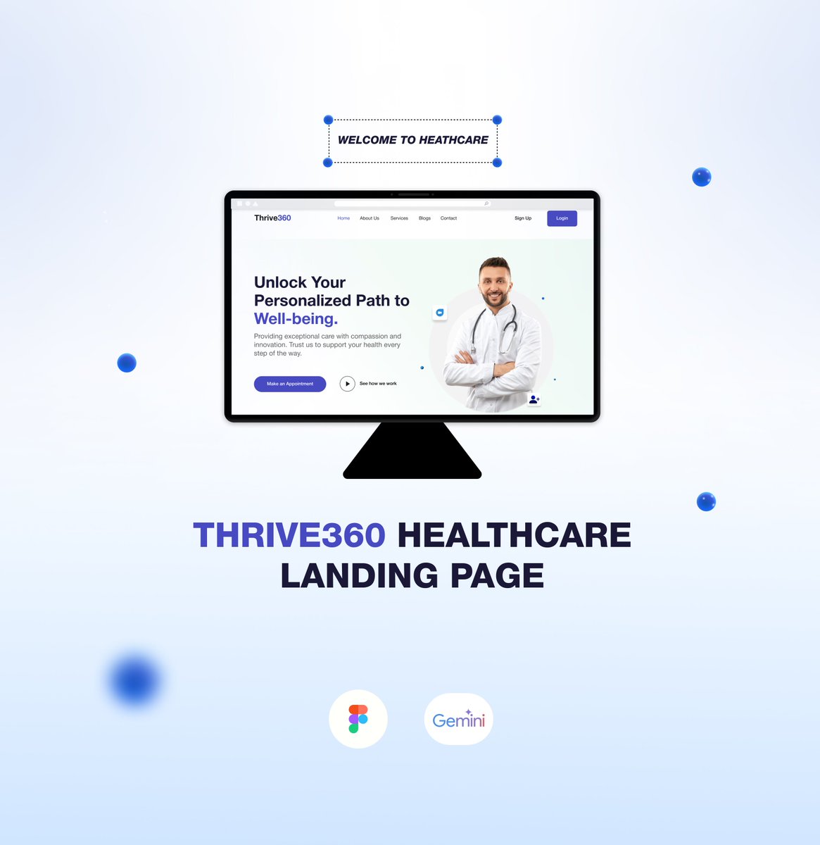 PAULTIMILEHIN1's tweet photo. Hello Designers
🚀 Excited to share my latest case study on the design of an healthcare landing page! called THRIVE360 🎨.
Check it out!
https://t.co/8VY2nZEWmo
#UXDesign #UI #CaseStudy #Thrive360 https://t.co/tRCbujbHcy
