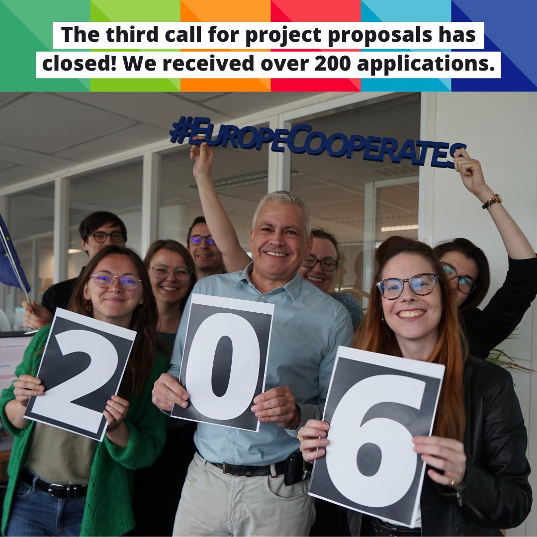 interregeurope's tweet photo. 🎉 It's official! The third call for project proposals has come to a close as of 7 June 2024 at noon (CEST).

💪 We received 206 applications. 1,305 organisations from 36 Interreg Europe Partner States and three other countries applied: https://t.co/BxuPeB405S https://t.co/CYbEzGNy7d