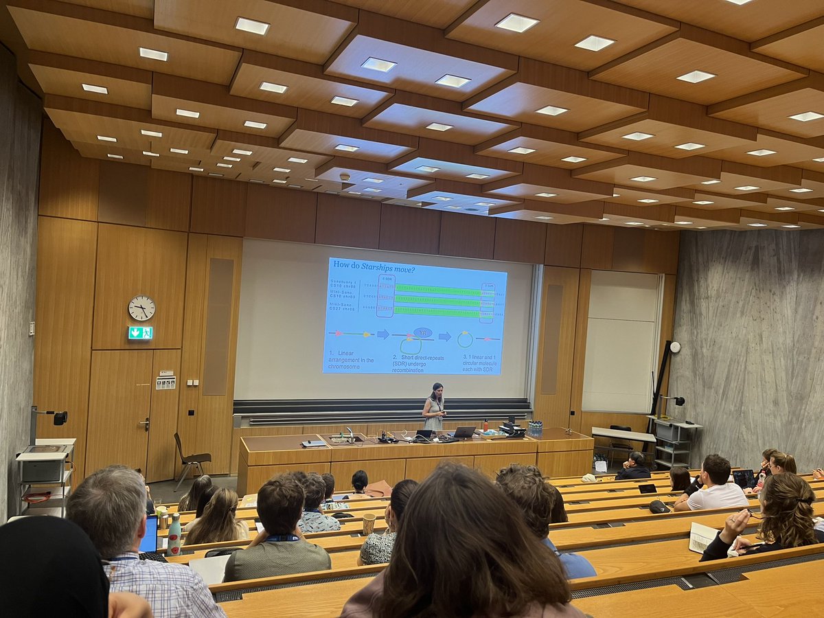 Abdelrahman M Qutb (Abdo)🇪🇬 (@abdelrahmanqutb) on Twitter photo Fascinating talk by <a href="/McdonaldMeganc/">Megan McDonald</a> about Sanctuary: A starship transposon facilitating the movement of the virulence factor ToxA in fungal wheat pathogen #ISCLB2024 Fascinating talk by <a href="/McdonaldMeganc/">Megan McDonald</a> about Sanctuary: A starship transposon facilitating the movement of the virulence factor ToxA in fungal wheat pathogen #ISCLB2024