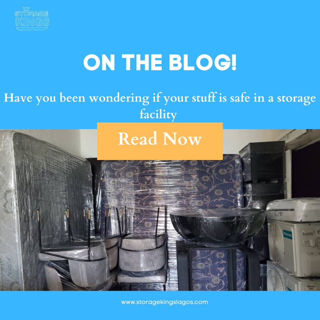 KingsLagos's tweet image. Have you been worried about the safety of your belongings in a storage facility? 🤔 Or wondering if it’s really worth it? Discover the answers to all your burning questions by clicking the link in our bio #StorageKings #No1storagesolution #storageinlagos #storage #blogpost
