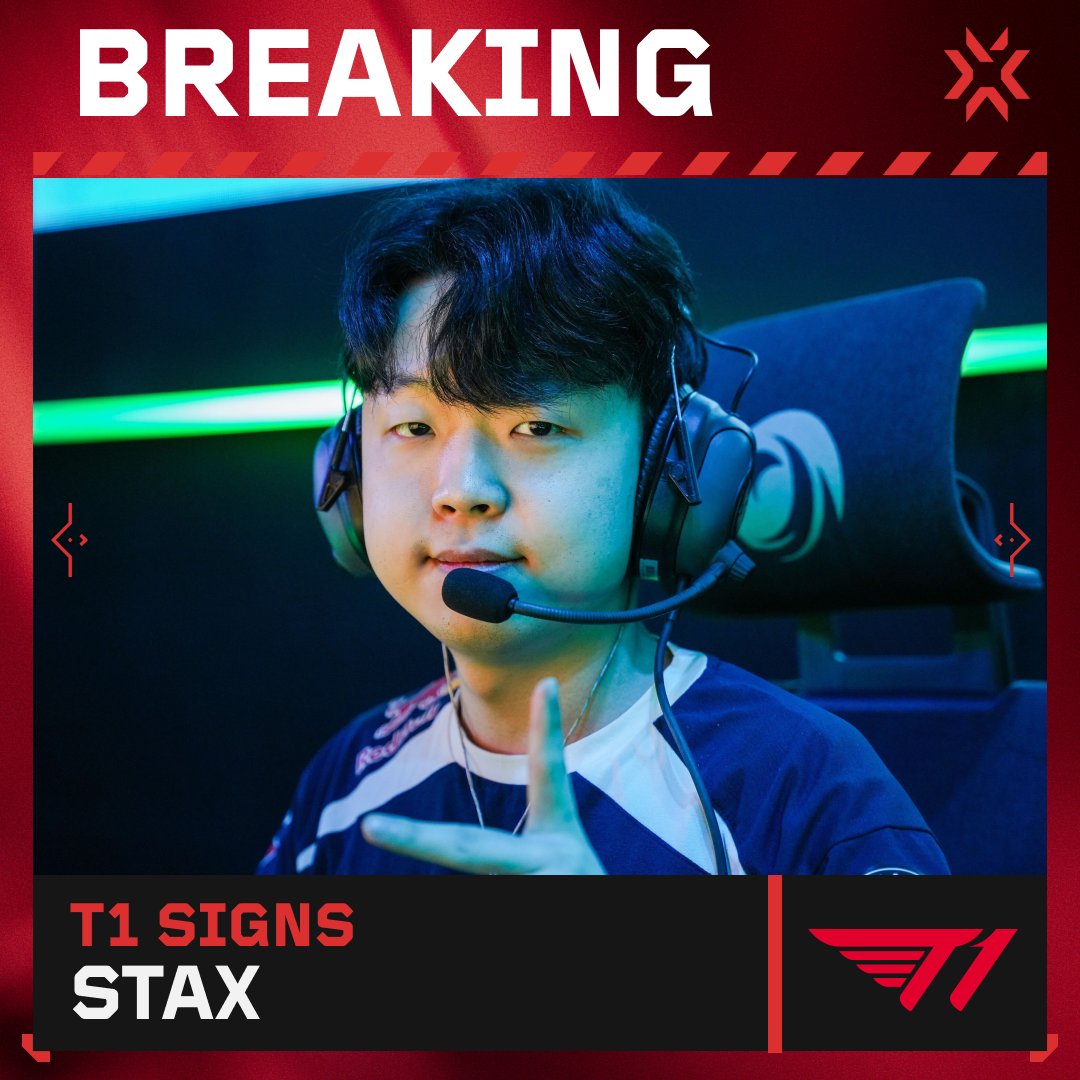 T1 adds Stax to their roster! #VCT