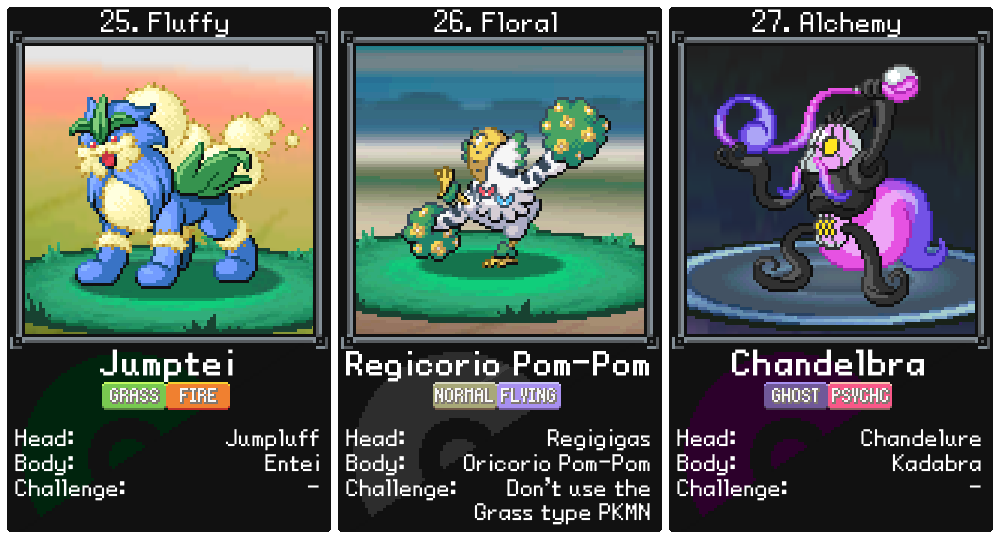 MilchikM's tweet photo. For some fusions, the official Pokemon sprites were used, as well as bases made by various spriters of the IF community, plus some sprites for Smogon, which permission the community has. Some sprites are made by me from 0, some are very heavily edited with scratch work https://t.co/6jDGfhrpHr