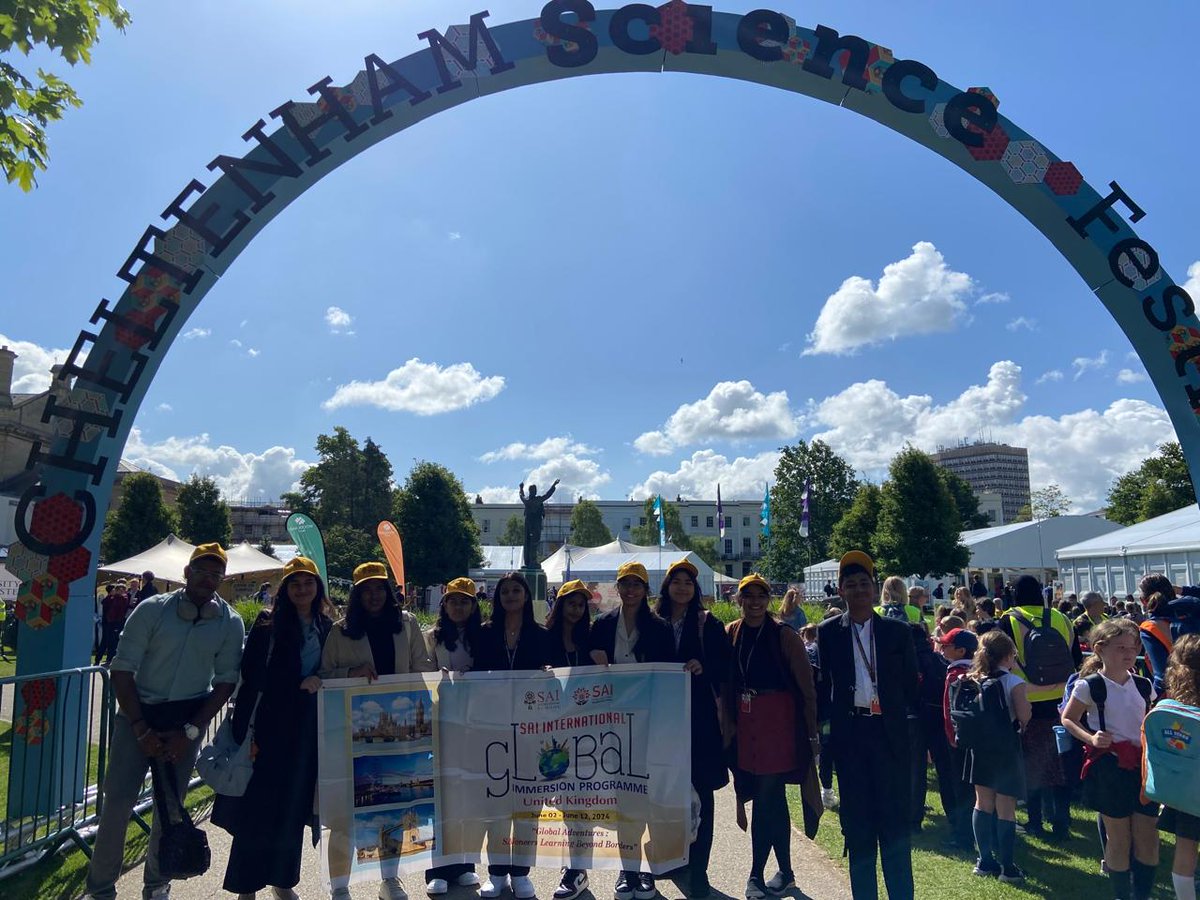 SAI_Edu_In's tweet image. As part of the ongoing GIP 2024 to the UK, SAIoneers from Classes VIII-XII began their day with breakfast before heading to Chosen Hill School. They then traveled with Chosen Hill students to the Cheltenham Science Festival. 
#GIP2024 #GIPUK #CollaborativeProject