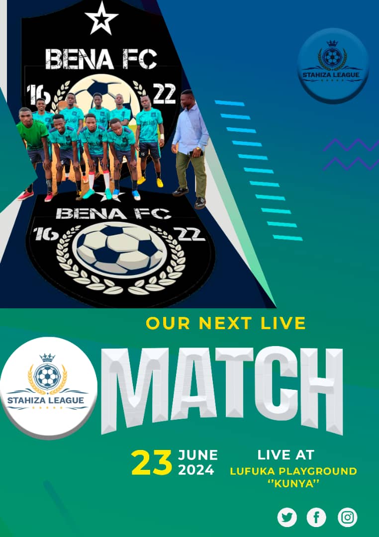 benafc16's tweet photo. 📍Miss if you can otherwise all roads lead to Lufuka Zzana for the Stahiza league matchday 2
#Stahiza #STAHIZALeagueSeason1
 @StahizaLeague https://t.co/UlReDibOLq