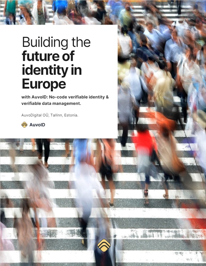Want to learn about AuvoID?

Download the AuvoID introductory paper "Building the future of identity in Europe" and how AuvoID offers value across sectors with no code verifiable identity and data management.

auvo.io/wp-content/upl…