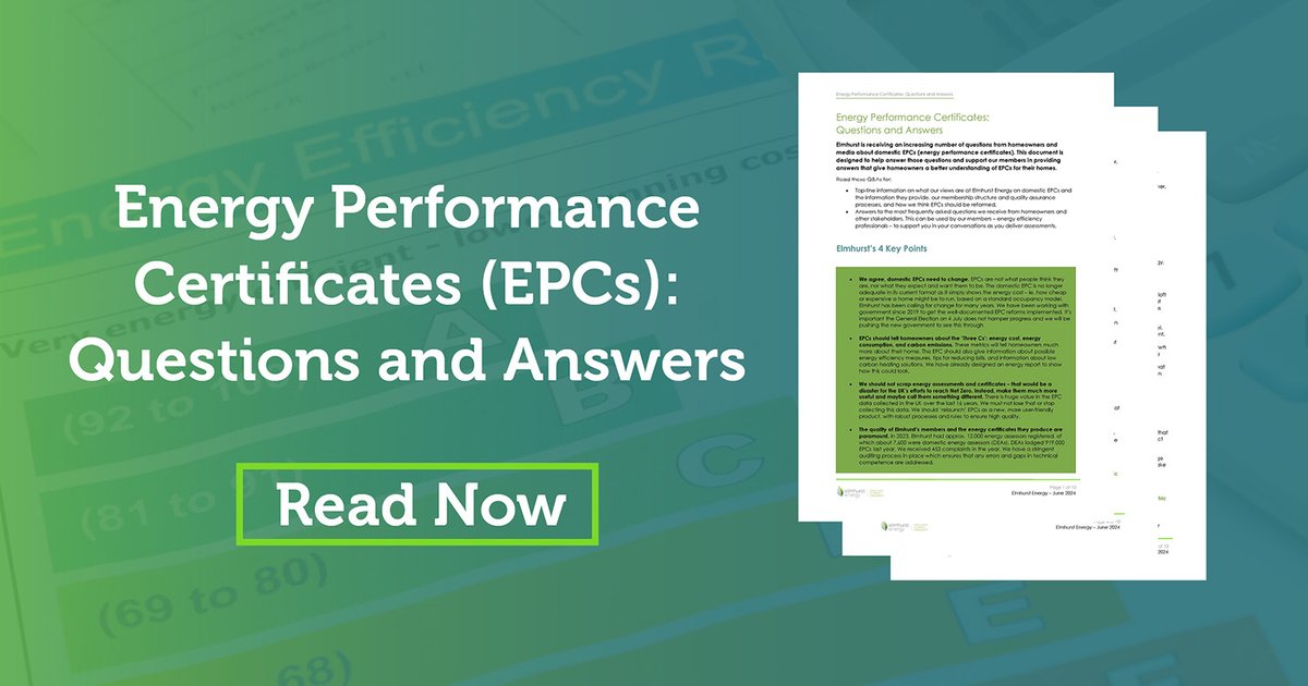 ElmhurstEnergy's tweet image. Elmhurst has created a questions and answers document on Energy Performance Certificates: elmhurstenergy.co.uk/blog/2024/06/0…

#EnergyPerformanceCertificates #EPCs