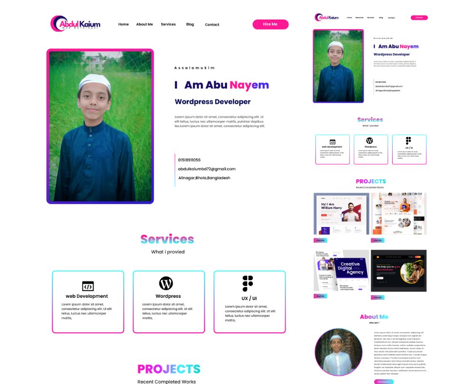 KaiumRabi's tweet photo. 📷My First UX / UI Design
📷Personal Portfolio website
📷 Hire me: https://t.co/wl1TJhEuU6
📷Portfolio behance : https://t.co/xdIo6CkW5H
#FigmaToWordpress #PsdToWordpress #FigmaToElementor
#WordpressWebsite #WebDesign #OnPageSeo #SEO #malwareremoval https://t.co/9v69849wDd