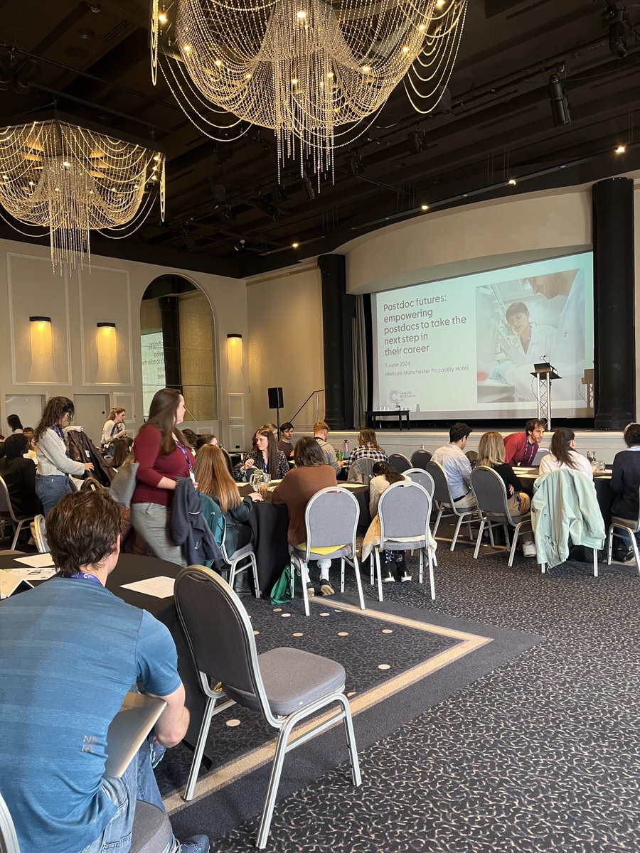 CRUKresearch's tweet image. Welcome to #PostdocFutures24!

We&apos;re kicking off a highly interactive day for cancer postdocs to connect and pick up practical career tips, empowering you to take the right next step in your career.