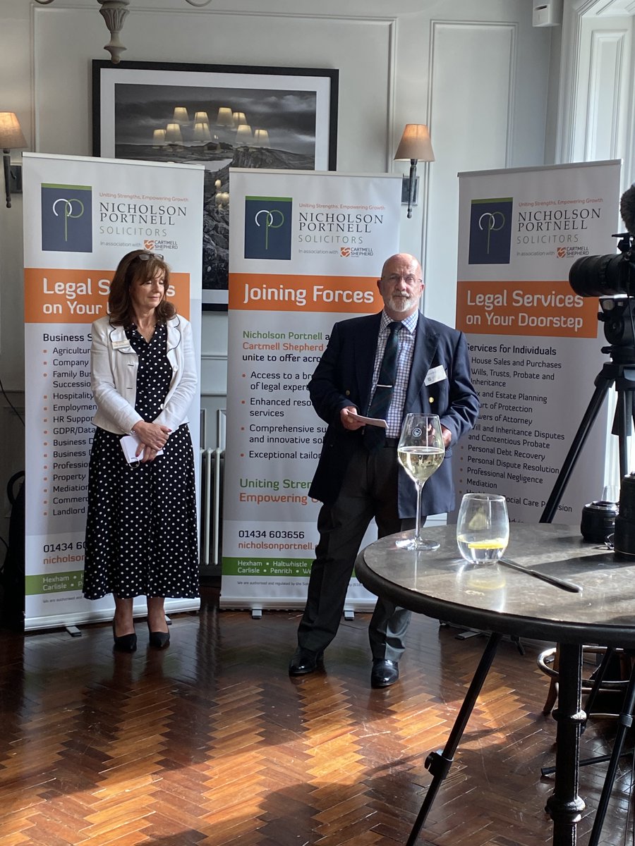 Cartmells's tweet photo. Last night we held an event to launch the coming together of Cartmell Shepherd and Nicholson Portnell in our recent acquisition.

Thank you to our clients, staff, and guests for joining us at the beautiful Beaumont Hotel in Hexham. 

#AlwaysAtYourSide https://t.co/vSz0Oprkbw