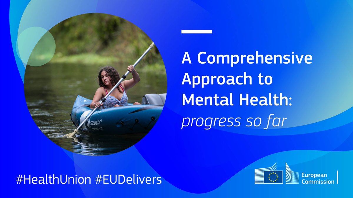 Exactly 1⃣year ago we put forward our Comprehensive Approach to #mentalhealth🧠. Within this year we launched 2⃣0⃣new flagship initiatives, delivering on our promise to EU citizens.
Read more on the progress so far: 🔗europa.eu/!WBNMHK
#HealthUnion
