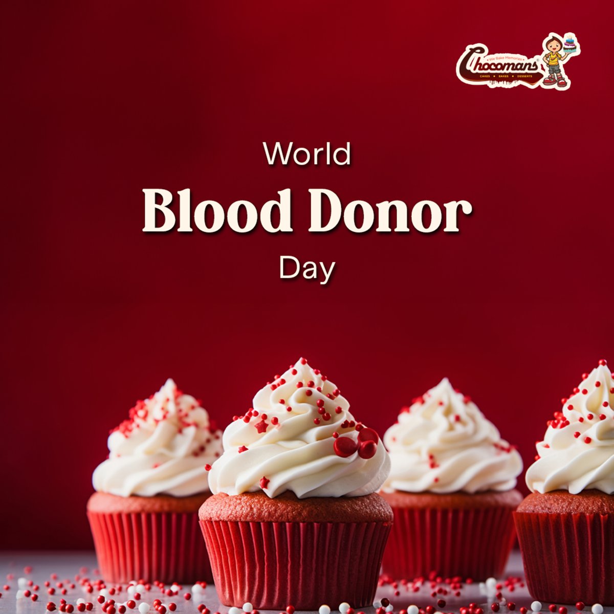 theCHOCOMANS's tweet photo. 🌍❤️ This World Blood Donor Day, join Chocomans in supporting a noble cause. Donate blood and give someone the gift of life. Every drop counts! 💉💪🩸
#chocomans #chocoheaven #treatsandsweets  #worldblooddonorday #donateblood #giveblood #giftoflife #everydropcounts #blooddonation https://t.co/5VRnR3iPgK