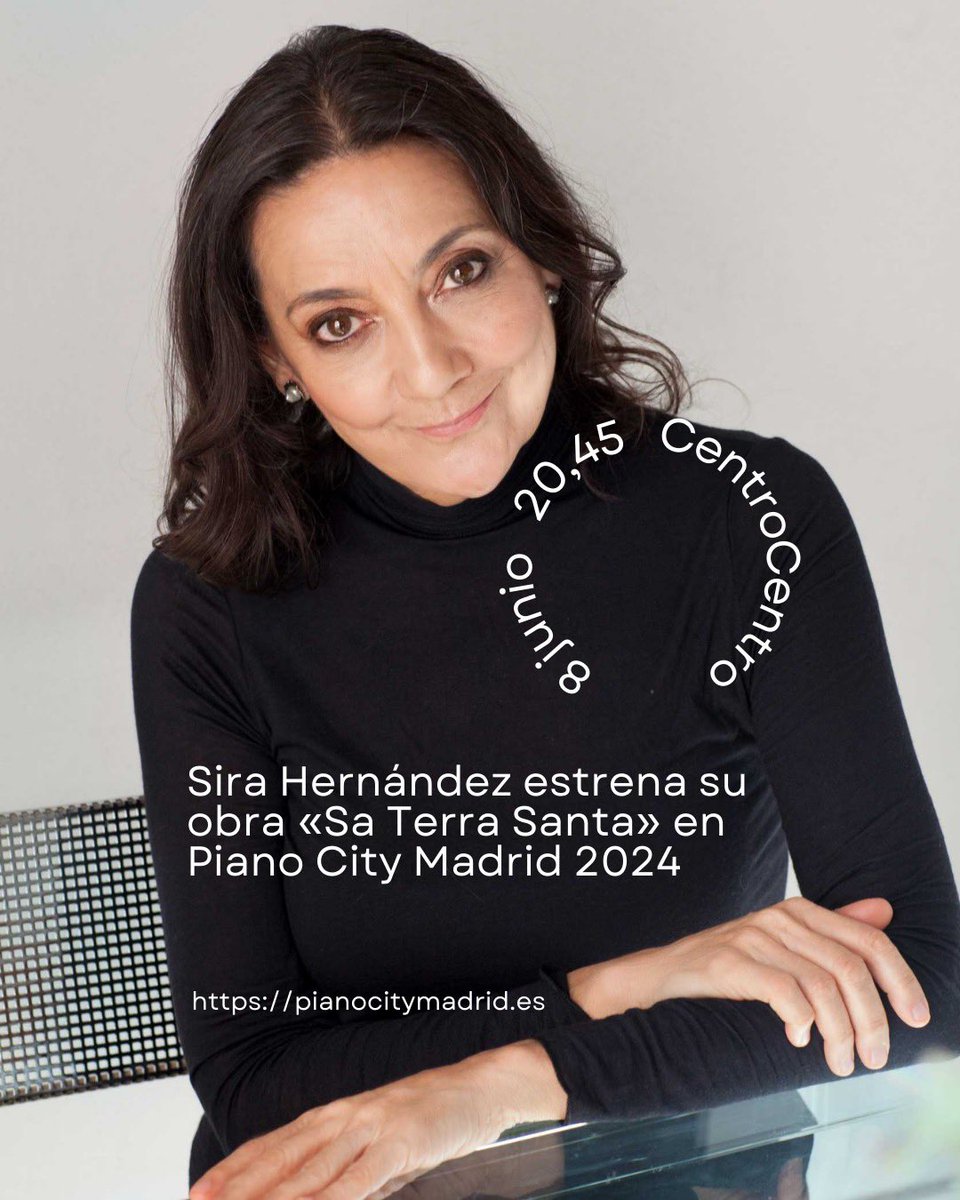 CompositorHabla's tweet photo. No os perdáis el estreno de Sira Hernández en Piano City Madrid https://t.co/4Rjv8MoA5W
