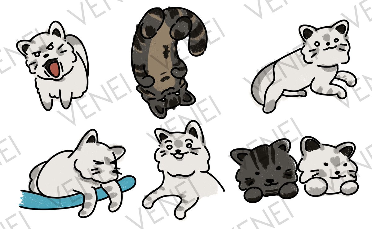 VeneiFFXIV's tweet photo. I was commissioned by @KN_FFXIV to do a Telegram sticker set. More cattos~

Hope you liek it @chinchoppaffxiv https://t.co/TkJzIypQk5