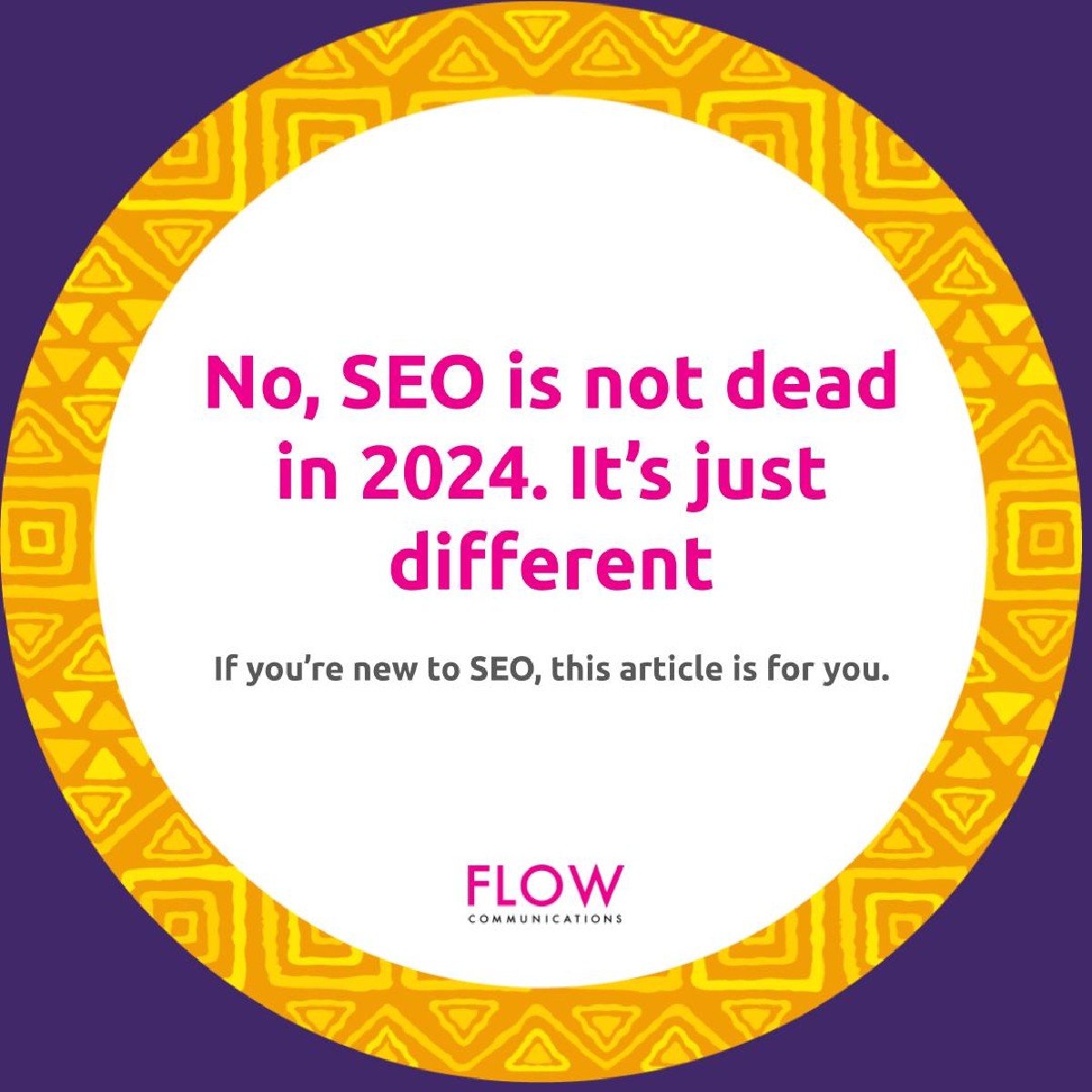 FlowComms's tweet image. Is #SEO dead? We don’t think so. SEO is constantly evolving to enhance a user’s experience online.
📌 Find out more here: flowsa.com/news/no-seo-is…
#SearchEngineOptimisation