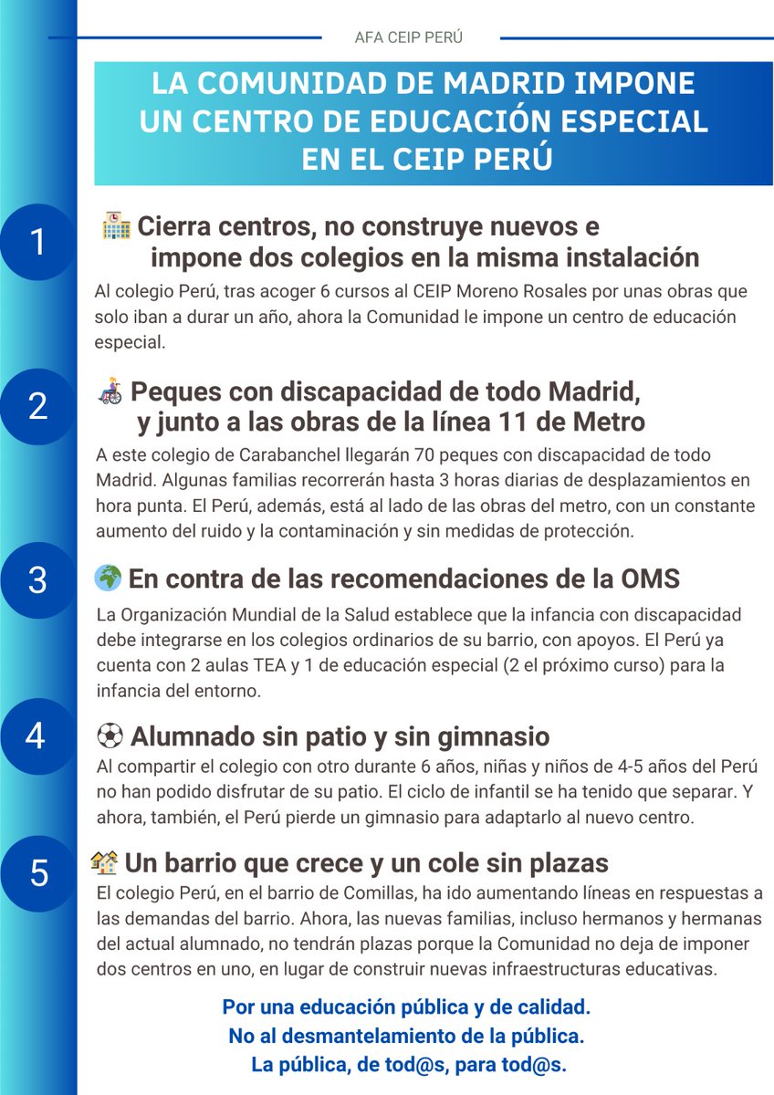 Asociación de Familias del Alumnado del CEIP Perú tweet media