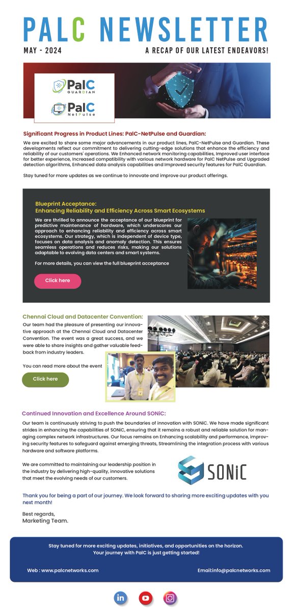 PalCNetworks's tweet photo. Read our Monthly Newsletter - May 2024 https://t.co/S6GFXMgYZD