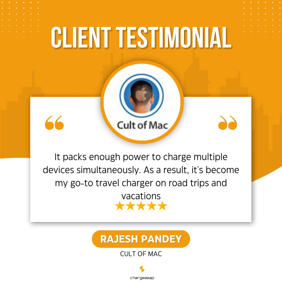 chargeasap's tweet photo. Hear from our satisfied users and how Chargeasap has supercharged their routine! 🚀💬
.
.
.
#UserExperience #TechTestimonials #CustomerLove, #RealResults, #TestimonialTuesday, #ChargeasapSuccess, #UserExperience, #TechTestimonials https://t.co/uXp6FUU24Z