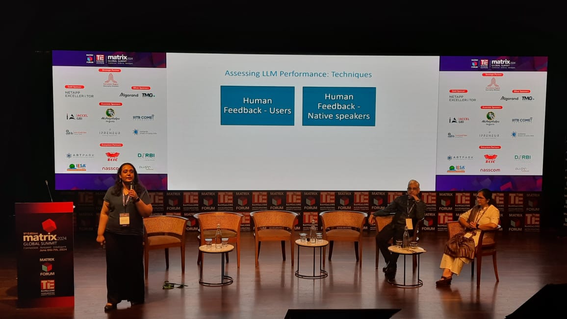 Some of the most intriguing discussions on GenAI trends taking place at #MGS24 in the session moderated by Roopa Narayan. Diving deep into evaluating GenAI models and staying ahead in the AI game! #AI #GenAI