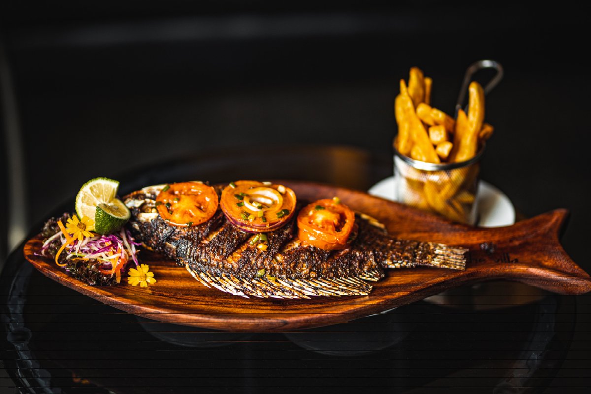 thevillaUG's tweet photo. Delight in our oven-baked tilapia, perfectly seasoned and cooked to perfection.

A taste of the sea in every bite!
#TheVillaExperience https://t.co/VZ90ilA74D
