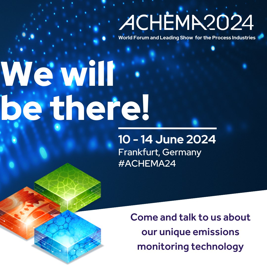 We will be at ACHEMA!

We can help you to:
Detect and quantify fugitive emissions
Optimise plant performance
Reduce plant maintenance budgets whilst increasing reliability
Improve profitability

Want to know more? Drop us a DM and we’ll put you in touch with the team.
#ACHEMA24