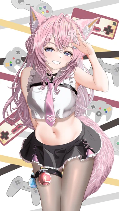 \どMゲーマー発狂ピンク/#こよりすけっち 