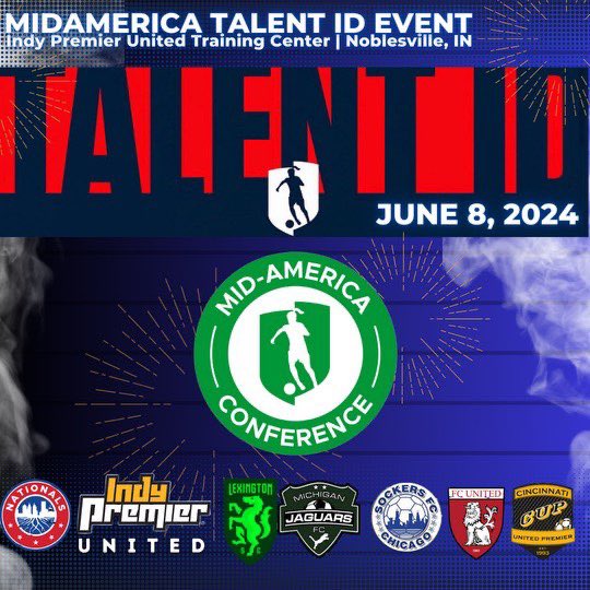 indypremunited's tweet photo. Congratulations to all these players on the invite! June 8th 📆🔥🔒.                                                                    We are fortunate to get to host the @GAcademyLeague Mid America Talent ID at our own back yard! Trinity Sports Park - @IndyPremierSC https://t.co/jGDJRG12Oq