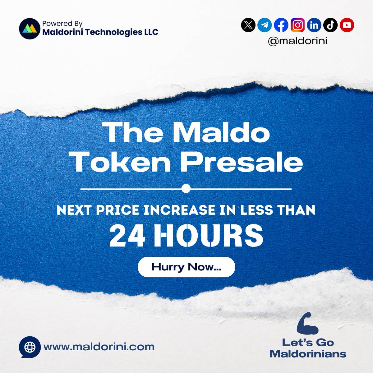 maldomaxtoken's tweet photo. 🦾Let's Go Maldorinians 

#Maldorini #Maldo #MLD #Ethereum #ETH #EthereumCommunity #Bitcoin📷 #BTC📷 #Bitcoin📷 #Ripple #XRP #Crypto #Cryptocurrency #Cryptocurrencies #Presale #Airdrop https://t.co/6gjoNMFc3U