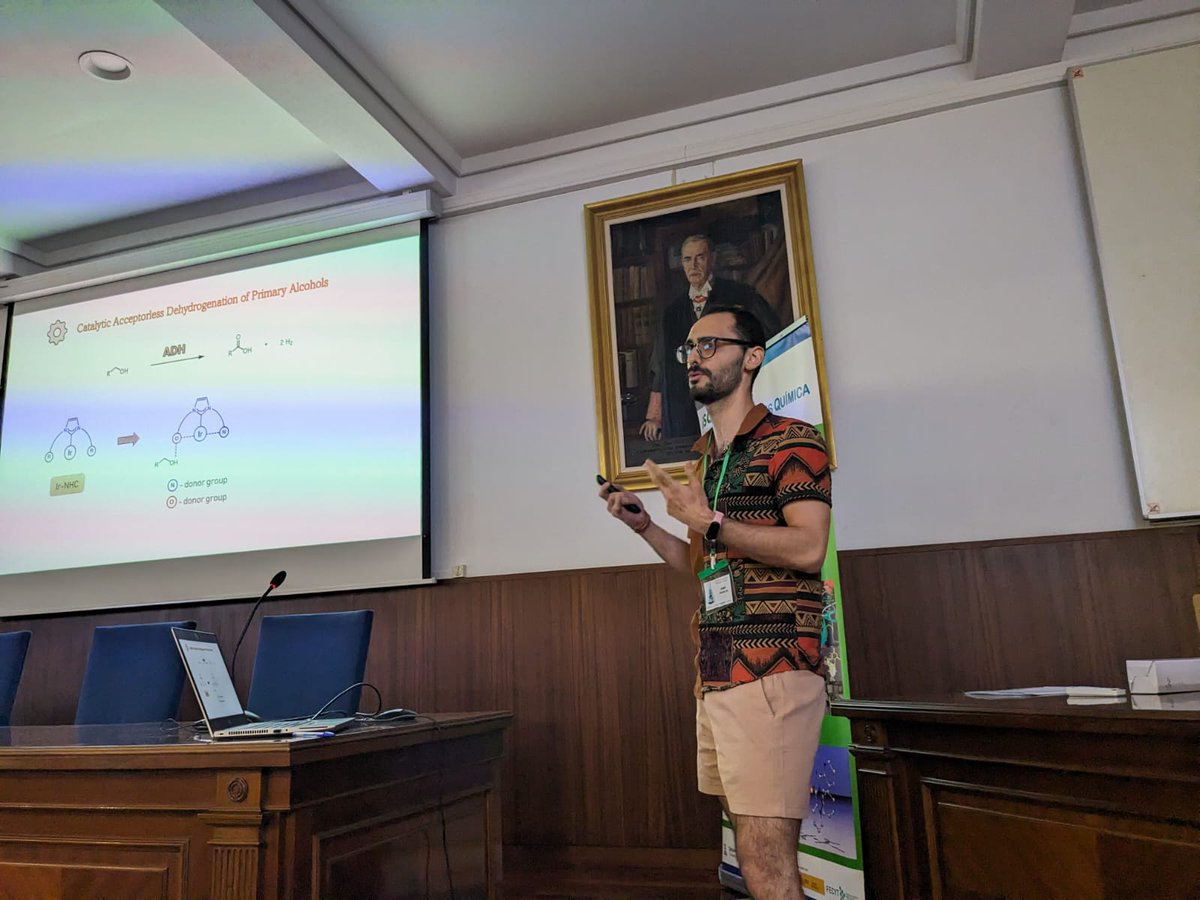 ISQCH (CSIC-UNIZAR) (@isqch) on Twitter photo Joaquín Martínez-Sal <a href="/Joakotes/">Joaquín Martínez</a> closes the first session presenting his work on the use of Ir catalysts for the dehydrogenation of primary alcohols <a href="/JJPT62/">Jesús PT</a>
<a href="/CSIC/">CSIC</a> <a href="/DPE_CSIC/">Postgrado CSIC</a> <a href="/unizar/">Universidad Zaragoza</a> <a href="/EscuelaUz/">Escuela de Doctorado UZ</a> <a href="/Ciencias_Unizar/">Ciencias_Unizar</a> <a href="/AragonCsic/">CSIC Aragón</a> #IIISimposioISQCH Joaquín Martínez-Sal <a href="/Joakotes/">Joaquín Martínez</a> closes the first session presenting his work on the use of Ir catalysts for the dehydrogenation of primary alcohols <a href="/JJPT62/">Jesús PT</a>
<a href="/CSIC/">CSIC</a> <a href="/DPE_CSIC/">Postgrado CSIC</a> <a href="/unizar/">Universidad Zaragoza</a> <a href="/EscuelaUz/">Escuela de Doctorado UZ</a> <a href="/Ciencias_Unizar/">Ciencias_Unizar</a> <a href="/AragonCsic/">CSIC Aragón</a> #IIISimposioISQCH