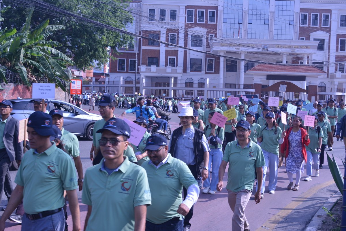 FAONepal's tweet photo. FAO in collaboration with the Government of Nepal #DFTQC and other development partners participated in the Morning Rally to mark World Food Safety Day 2024. #WorldFoodSafetyDay #FAO #Nepal #FoodSafety4all https://t.co/nFquSYAFfD