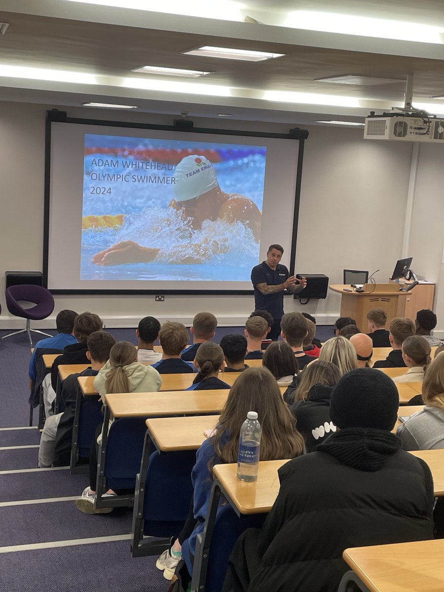This week we invited over 150 college students to our Breaking Barriers: Excelling in Sport and Wellbeing event. There was an insightful talk from Olympic Swimmer Adam Whitehead, followed by group sessions, a careers fair and an alumni panel. Thanks again to all involved!