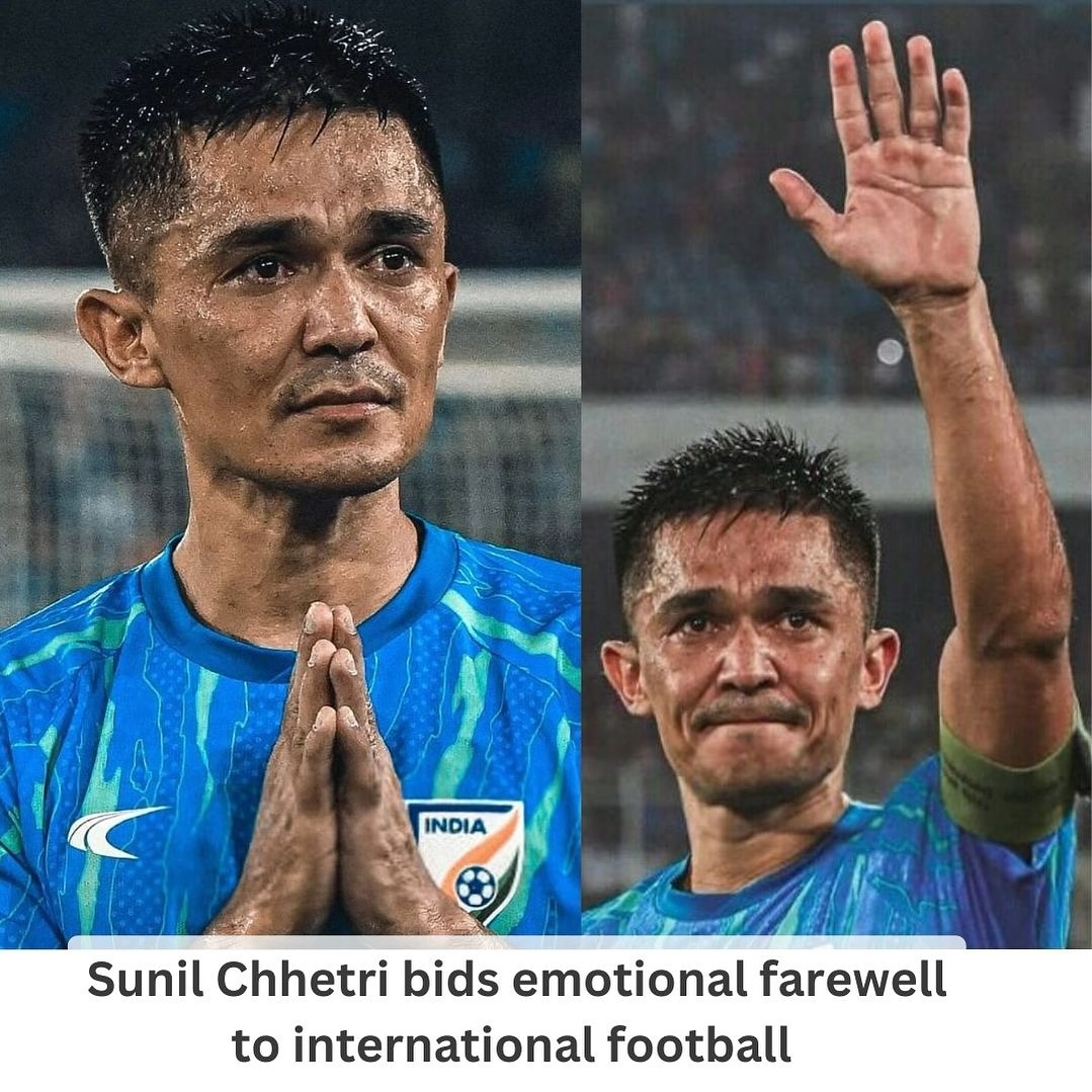 BangaloreTimes1's tweet photo. #SunilChetri the heart and soul of India’s national football team, has hung up his boots on the international stage. 

#sunilchhetri #sunilchethri😎⚽❤ #retirement #internationalfootball #indianfootballteam https://t.co/EIRvOzwPBT
