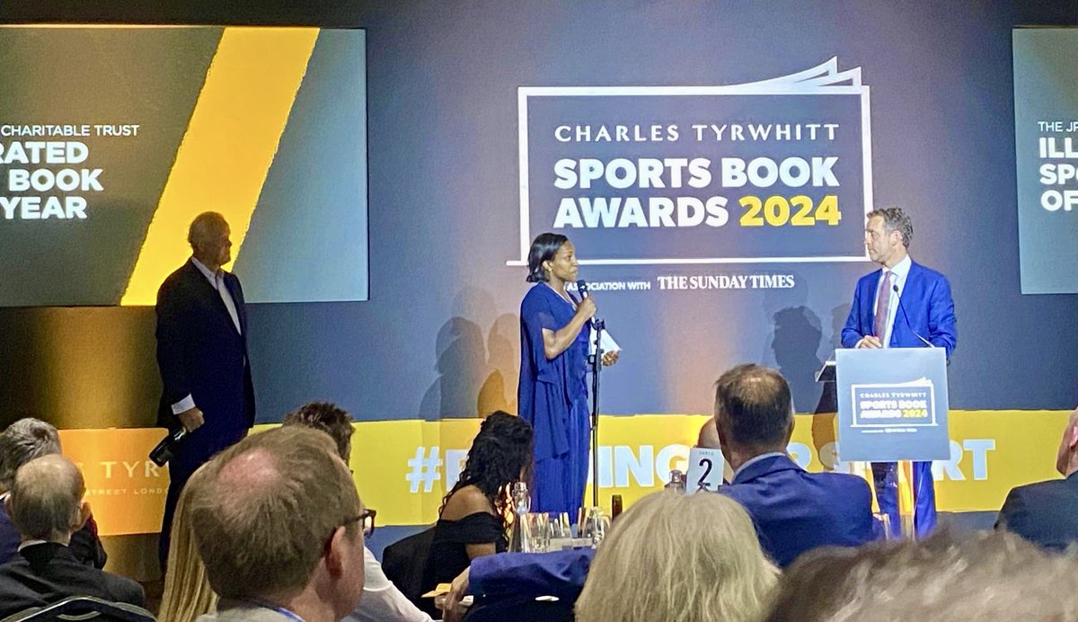 MaggieAlphonsi's tweet photo. Sadly, it wasn't meant to be last night but still super proud my book was nominated at the @sportsbookaward (against a fantastic lineup!). Thanks to everyone who voted and to my amazing team for making the book a reality. Huge congrats to @chris_kammy. What a deserved winner!👏🏾👏🏾 https://t.co/vlq2vPM48W