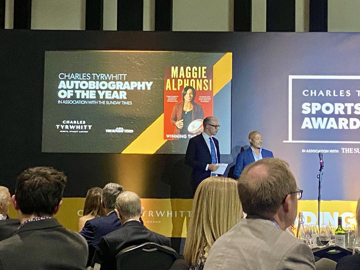 MaggieAlphonsi's tweet photo. Sadly, it wasn't meant to be last night but still super proud my book was nominated at the @sportsbookaward (against a fantastic lineup!). Thanks to everyone who voted and to my amazing team for making the book a reality. Huge congrats to @chris_kammy. What a deserved winner!👏🏾👏🏾 https://t.co/vlq2vPM48W