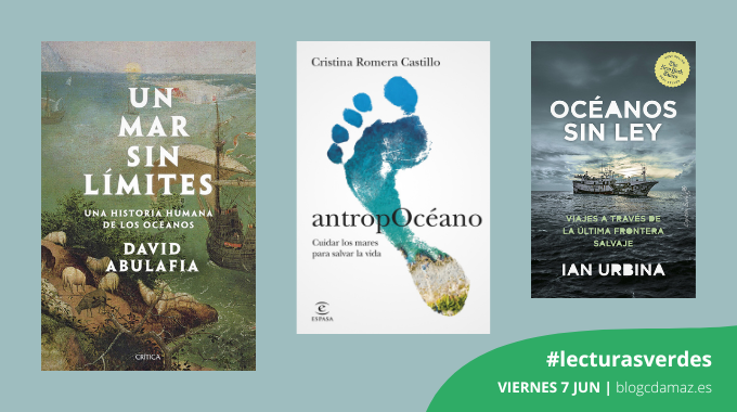 CDAMAZ's tweet photo. ¡Que ya es viernes! y llega tu cita semanal con las #LecturasVerdes.
Aunque en Zaragoza somos más de ríos que de mares, nos sumamos al #DíaMundialdelosOcéanos
3 libros sobre mares y océanos: ecología, historia y sociedad
https://t.co/glJYBFJY7f https://t.co/j2zPZxESO6
