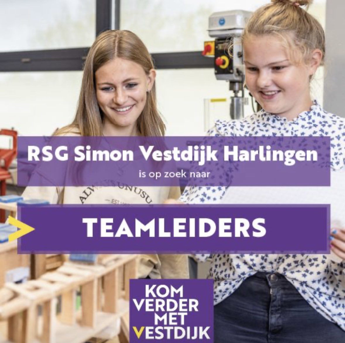Wij zijn op zoek naar drie enthousiaste en ambitieuze teamleiders! Lijkt het jou interessant om verantwoordelijk te zijn voor de kwaliteit van het onderwijs, de organisatie van de afdeling en het personeelsbeleid binnen jouw team? Solliciteer dan nu: pompebled.nl/vacatures/vaca…