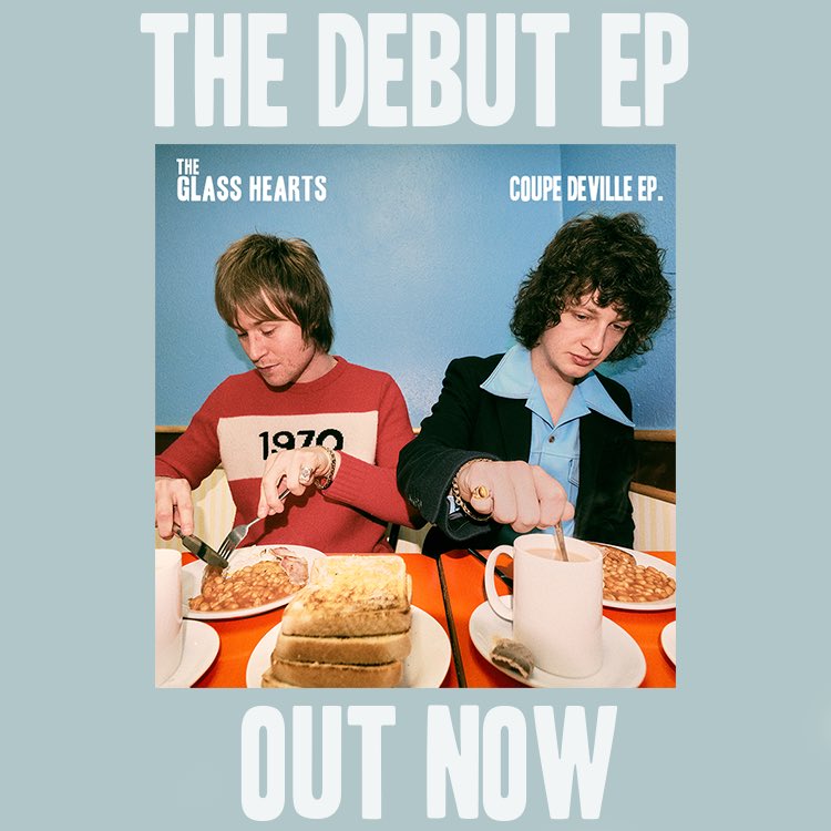 Our debut EP is out now! Share it, stream it, spread the word. We’re immensely proud of this and can’t wait to play it live.

Charlie &amp; Tommy. 

linktr.ee/TheGlassHearts…