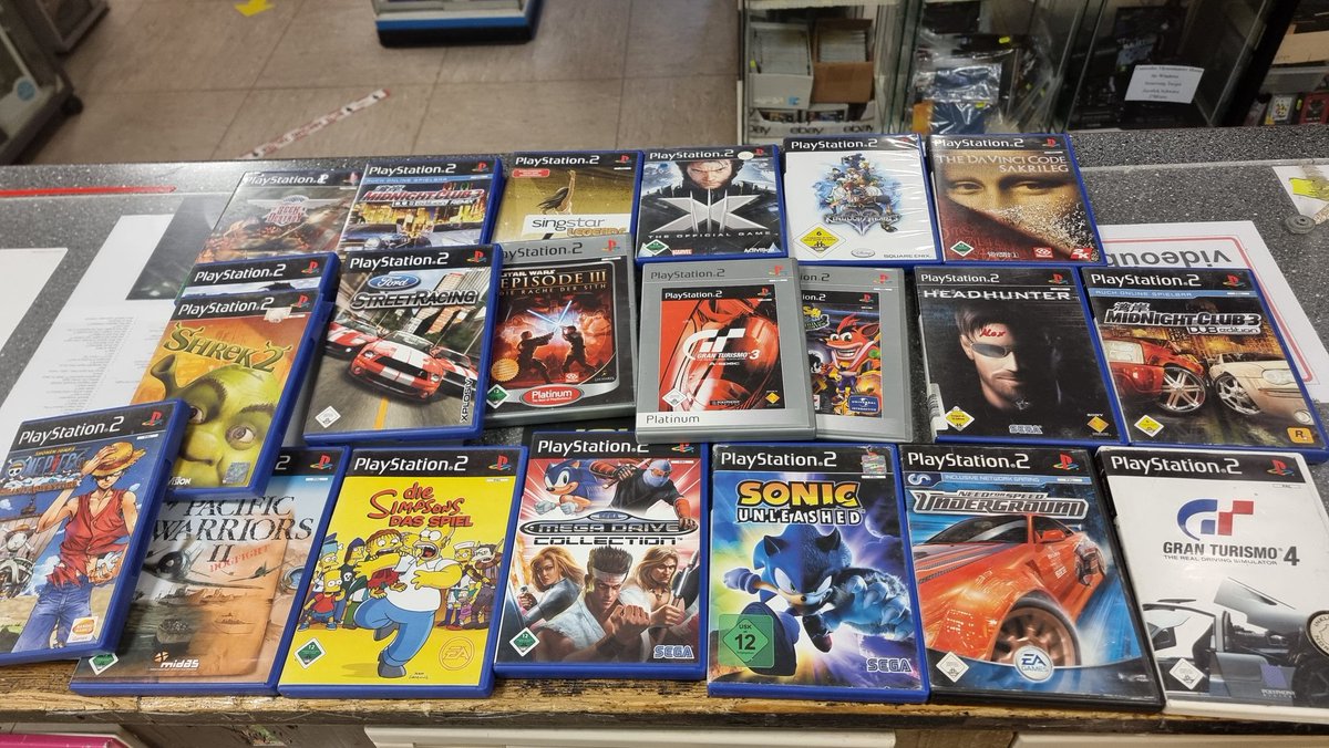 Powergames211's tweet photo. Ankauf Ps2 Games
#ps2 #playstation #sonyplaystation #sonyps2 #sonyps2games #gameshop #powergames #sonyps2gamer #retrogamestore #retrogamescollector https://t.co/AKk1hECPJH
