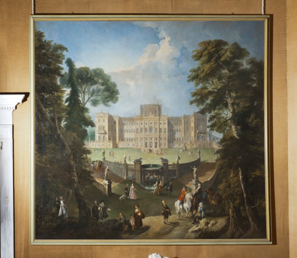 rivolicast's tweet photo. Così avrebbe dovuto essere e così è. Una delle grandi tele oggi a @CastelloRac @DRMuseiPIE fatte realizzare da #Juvarra con boschetti, fontane @palazzomadamato @MuseiRealiTo #UrbanNatureMW #NaturaUrbanaMW #MuseumWeek https://t.co/BpnQodsXf4