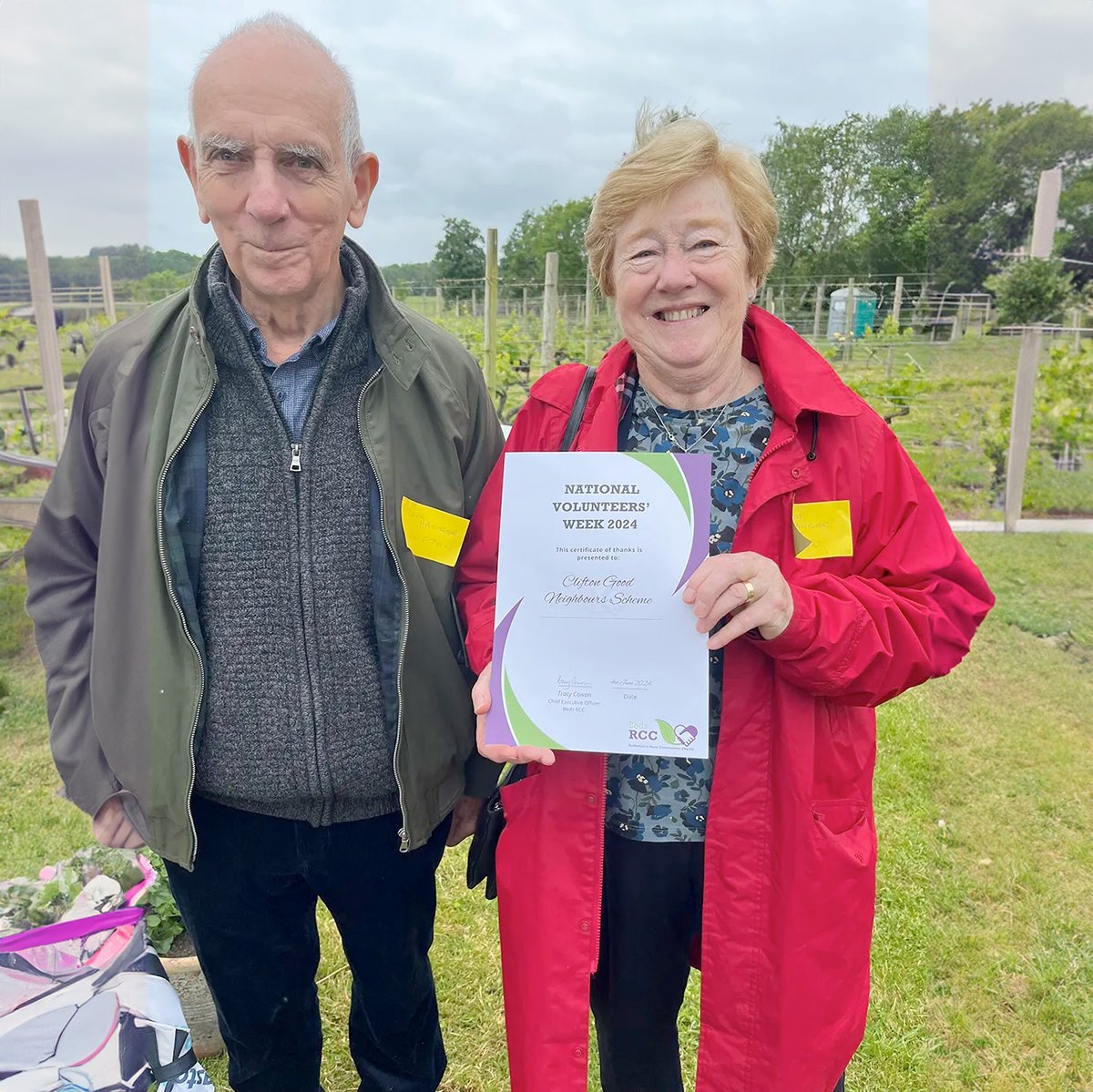 bedsrcc's tweet photo. BedsRCC is sad to say goodbye to Judith Hagger, Clifton GNS volunteer and key committee organiser for nearly two decades. 
Judith is leaving Clifton to join family in Australia and we wish her well with her new adventure. 
.
.
#VolunteersWeek2024 #GoodNeighbours #Bedsrcc https://t.co/aTaTWpMs0K