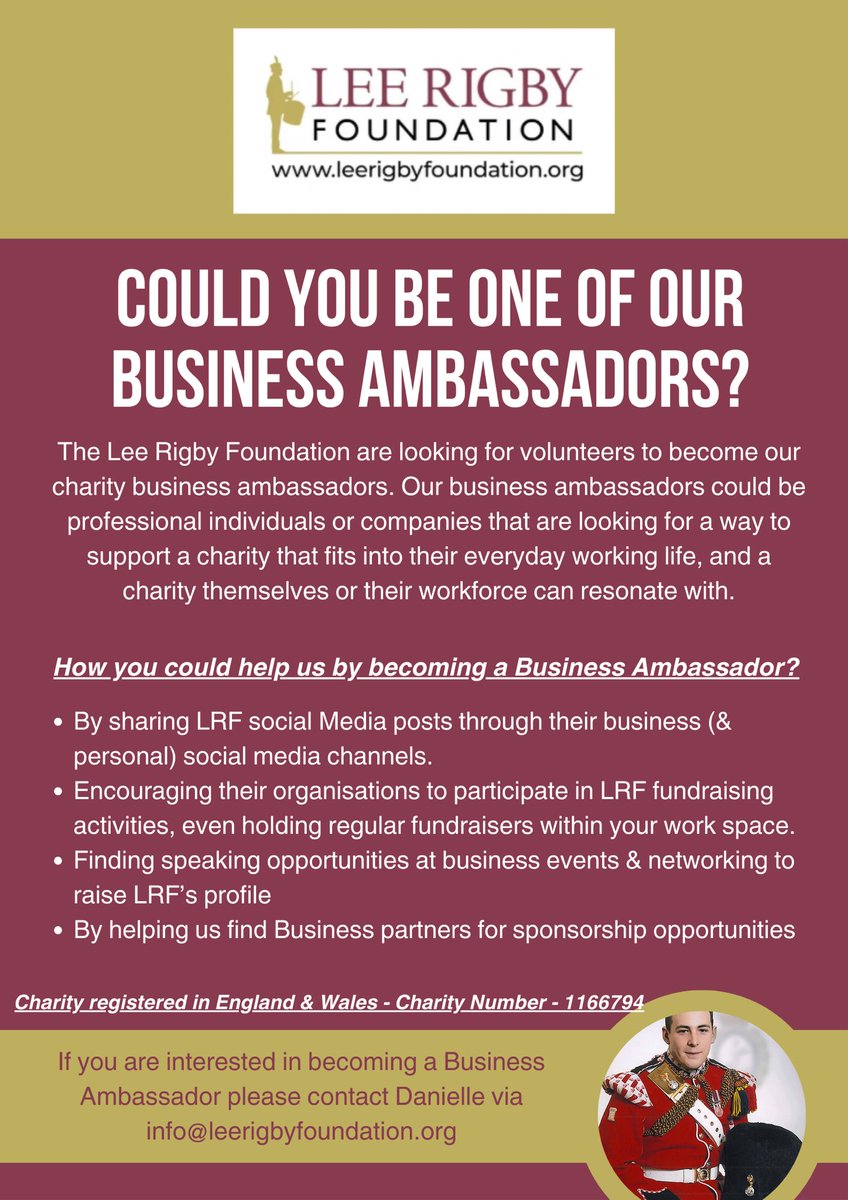 Lee Rigby Foundation (@foundationrigby) on Twitter photo 