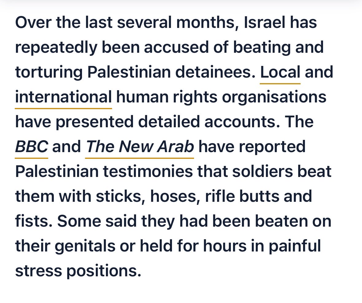 Dr Christine Cheng 鄭穎茵 (@cheng_christine) on Twitter photo A brave piece from my friend and colleague <a href="/frankfoleyIR/">Frank Foley</a> <a href="/warstudies/">War Studies</a> on Israel’s *systematic* use of torture.
This isn’t just about Israel either- it’s about how OTHER democracies- like <a href="/FCDOGovUK/">Foreign, Commonwealth & Development Office</a> - respond when one of our own get called out on double standards. A brave piece from my friend and colleague <a href="/frankfoleyIR/">Frank Foley</a> <a href="/warstudies/">War Studies</a> on Israel’s *systematic* use of torture.
This isn’t just about Israel either- it’s about how OTHER democracies- like <a href="/FCDOGovUK/">Foreign, Commonwealth & Development Office</a> - respond when one of our own get called out on double standards.