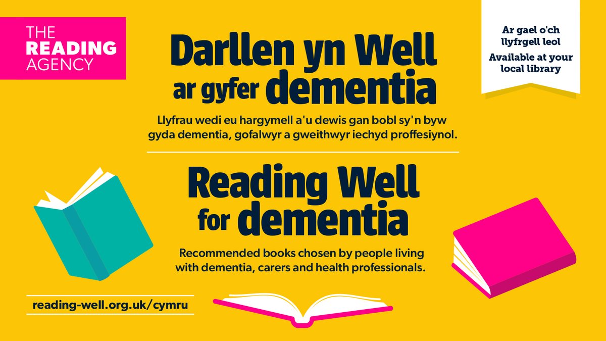 Find expert-endorsed information and support for people affected by dementia in your local library with the brand new #ReadingWell for dementia booklist from <a href="/readingagency/">The Reading Agency</a>

 👉 reading-well.org.uk/dementia 📚