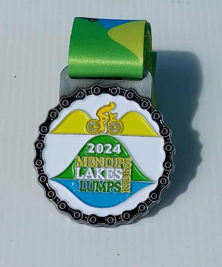 The 1st reveal of this year's rider medal for our fab mendipsride.com cycling challenge @MendipHillsNL on Sunday 9th June 👇

It's rather lovely 😍