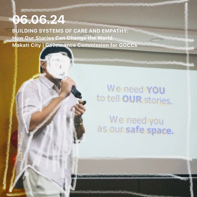 levijun_'s tweet photo. Represented @pinassafespaces for a speaking engagement at Governance Commission for GOCCs (GCG) in Makati City and essentially talked about holding spaces for the LGBTQIA+ community. That the ‘space’ is the person and the story. 💕 https://t.co/IyTOM7cqPa