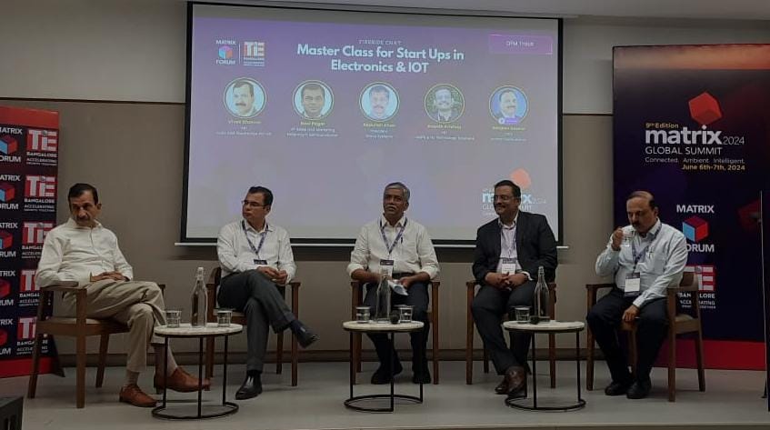 Big shoutout to the very knowledgeable panel for sharing their expertise at the Fireside Chat: Master Class for Startups in Electronics and IoT, moderated by Sanjeev Keskar, at #MGS24. Your insights are invaluable for aspiring entrepreneurs! #TechInnovation