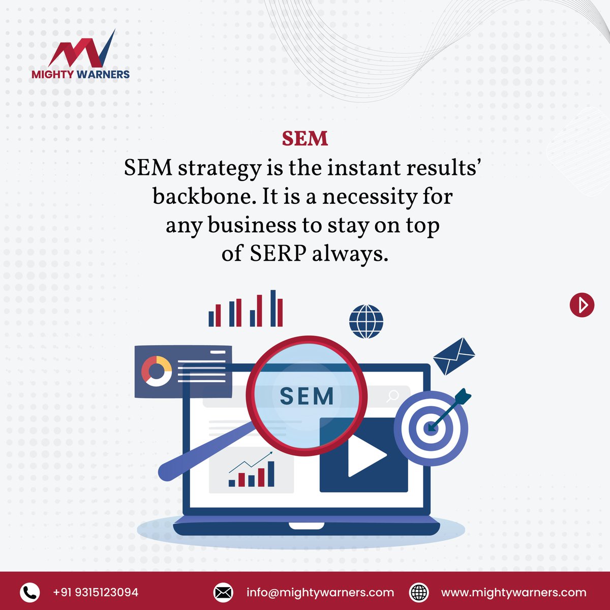 WarnersMighty's tweet photo. Looking for ways to boost your online business? Our proven digital marketing strategy can help you ignite your e-commerce growth and reach a wider audience.

#mightywarner #seo #smo  #sem #digital #success #branding #socialmedia #digitalmarketing #NEETResult #Wipro https://t.co/itKfUKR5Ww