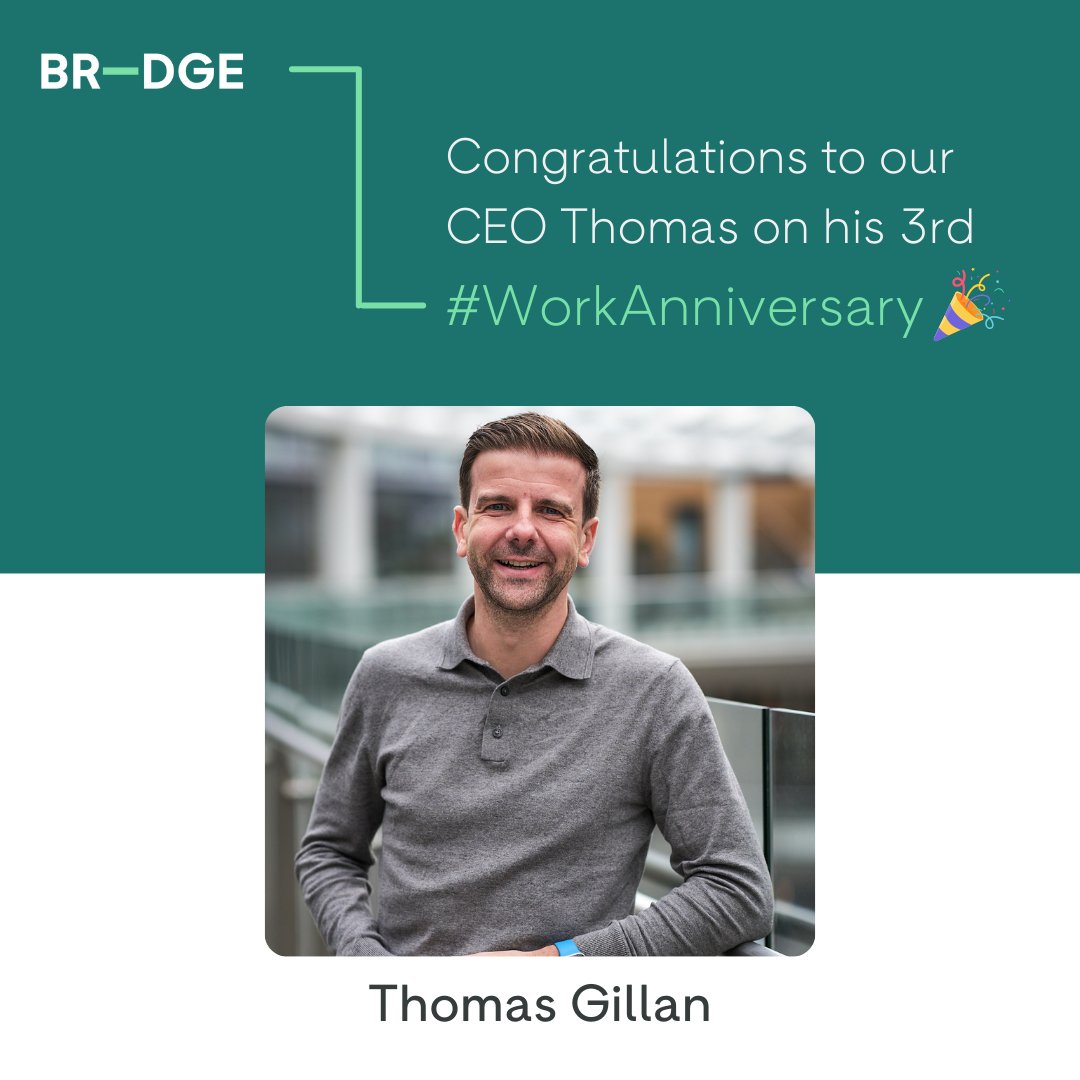bridgeorch's tweet image. Congrats to our CEO Thomas, who joined BR-DGE in June 2021 and celebrates his 3rd work anniversary this month! 🎊
 
To learn more about our talented team, visit the BR-DGE website 👉 hubs.ly/Q02zShLm0 

#WorkAnniversary #CEOSpotlight #FintechJobs #FlexibleWorking